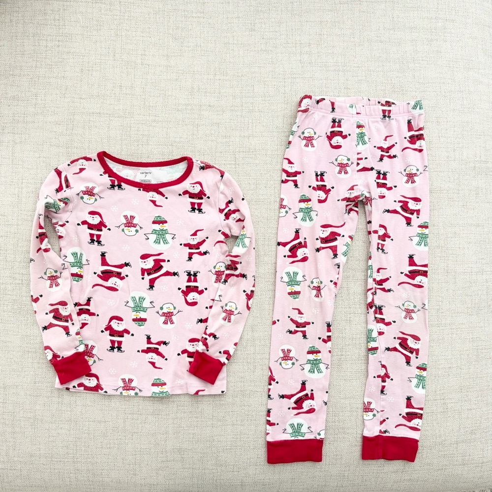 Carter’s Girls Christmas Pajamas Size 7